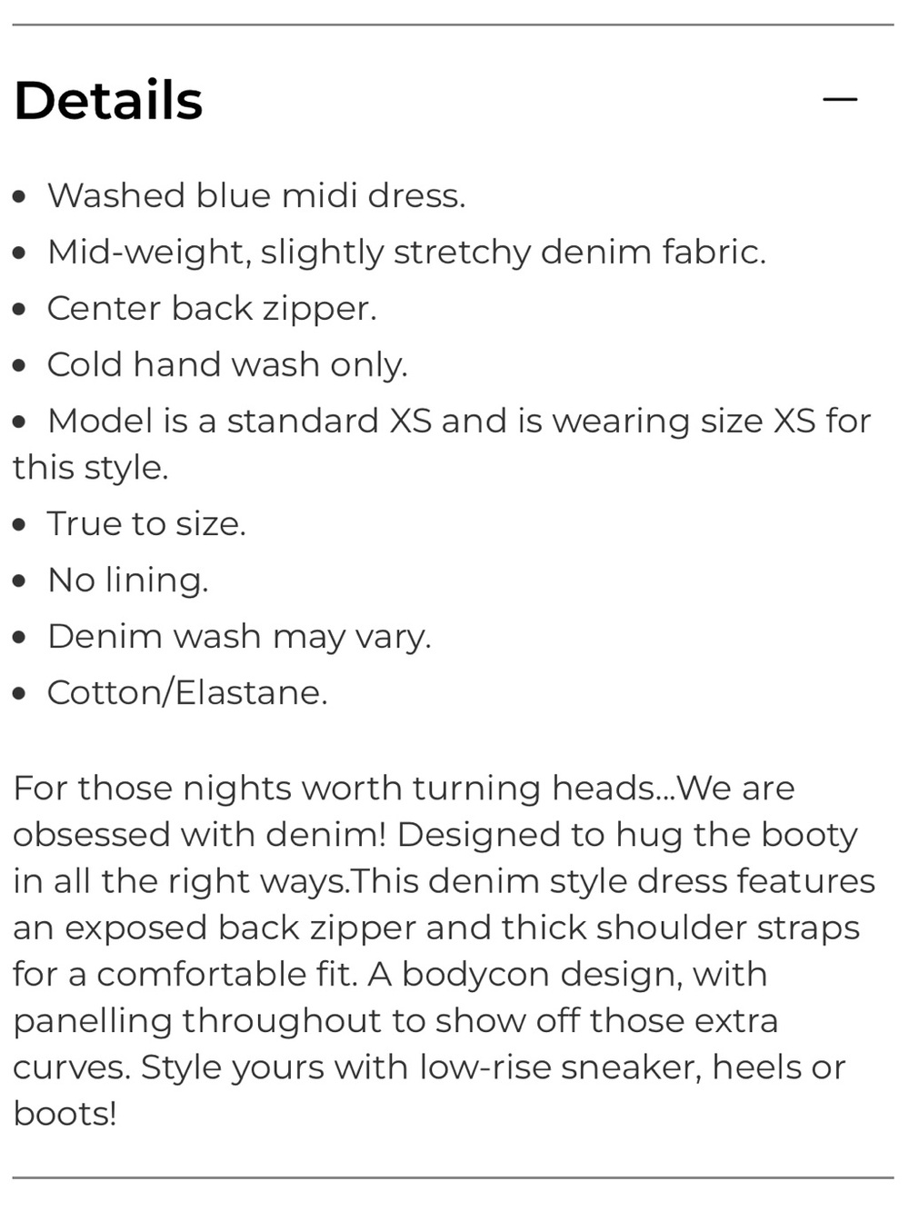 Mermaid Fitted Acid Wash Denim Midi Dress with Front Slit. Medium - Picture 14 of 14